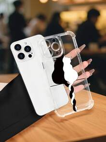Yin Yang Cat Phone Case For IPhone17/16/15/14/13/12/11/8/7/XS/Pro Max/Plus/Pro/SE/XR/E/XS Max/ Mini( High End Film Shell  Sports Elements, Valentine's Day Gifts, Birthday Gifts, Surprise Gifts For Friends, Family, Girlfriends, Boyfriend - 無色 - 查看 6