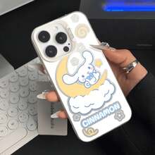 SANRIO Funda de Teléfono Mate TPU de Cinnamoroll para 17 Pro Max 16 15 14 Pro 11 12 13 Pro Plus 16E, Cubierta Dura de PC a Prueba de Golpes - SC05-BA-M3375 - Ver 8
