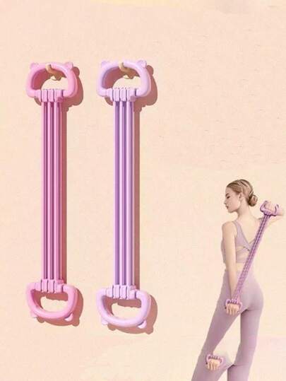 1 dây kháng lực điều chỉnh được 8 hình, dụng cụ tập lưng và mở vai cho nữ, dây đàn hồi 6 sợi dùng cho phòng tập thể dục tại nhà.