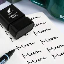 Personalized Signature Seal Stamp | Upload Your Design | Compact 2.2x4.5cm Customizable Space, Ideal For Business Executives & Administrative Staff - S3010 - View 4