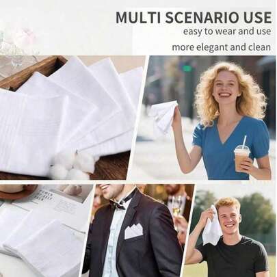 24 piezas Pañuelos de hombre a cuadros blancos, pañuelos grandes elegantes a rayas, pañuelos de bolsillo para traje, pañuelos a cuadros retro de alta calidad, absorbentes, lavables a máquina, suaves y cómodos, disponibles en múltiples estilos, regalos de cumpleaños, Día del Padre, Día de la Madre, Navidad para hombres, 17x17 pulgadas