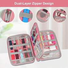 1pc Band Storage Bag, Amazfit Watch Band Organizer Box, Electronic Accessories Organizer Pouch, Universal Travel Cable Organizer Bag, Multi-Functional Storage Bag For Cables, Chargers, Phones, USB Drives, SD Cards, Hard Drives, Power Banks - one-size - View 4