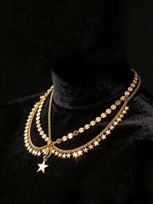 斋月。时尚波西米亚风银合金链水晶吊坠发箍。精致配饰。适合女孩在派对、节日、日常场合、学校等场合佩戴。 - 彩色 - 查看 6