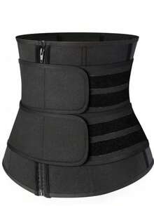 3-Layer Adjustable Women Shapewear With Silver Sauna Effect, Designed To Promote Perspiration And Tighten Waist, Can Be Used As Waist Trainer