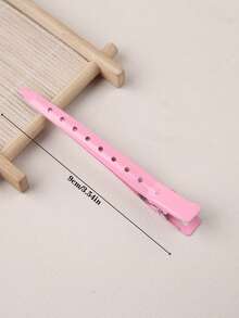 20 pièces Assortiment de pinces alligator, pinces à cheveux en métal rose avec trous, convient pour la coiffure, la coloration des cheveux, la mise en forme argentée (unisexe), pinces à griffes, pinces à cheveux, épingles à cheveux, barrettes à cheveux, accessoires capillaires pour femmes, accessoires pour la tête, épingles à cheveux, voyage, anniversaire - Rose bonbon - Voir 4
