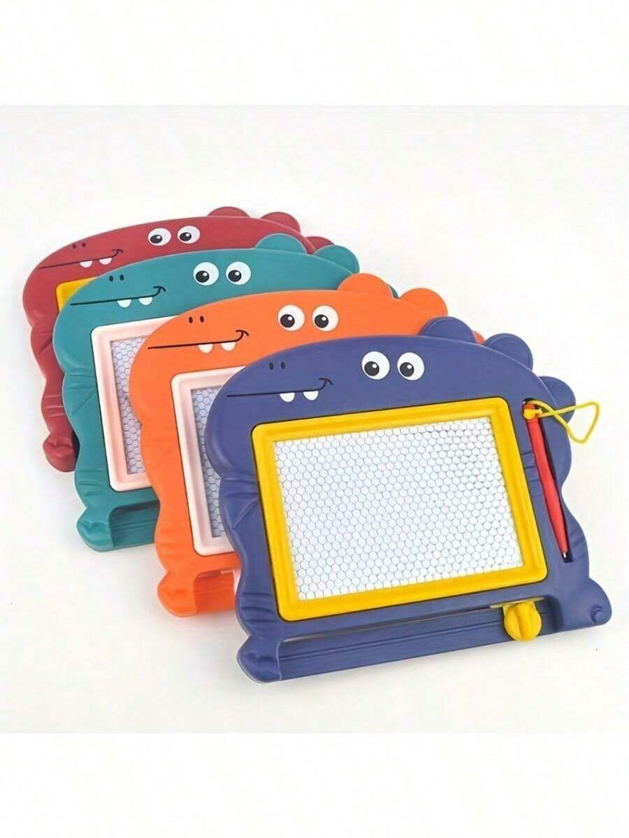 Black & White Magnetic Drawing Board, Cartoon Dinosaur Design, Educational Magnetic Doodle Board, Small Size, Halloween, Holiday Gift - Multicolor - View 1