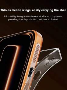 [2+2] For IPhone 17pro/17pro Series, 2pcs Fiber Glass PET Soft Film Curved Edge Back Protector, High Definition, Anti-Scratch, Anti-Fingerprint + 2pcs Camera Lens Protector, Anti-Scratch, Anti-Fingerprint + 2pcs Earpiece Dust Proof Sticker, Protect Charging Port, Anti-Scratch - Clear - View 10
