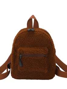 Mini-Rucksack für Frauen, modisch, leicht, geeignet für Reisen, Outdoor, täglichen Gebrauch, japanischer Stil - Braun - Übersicht 7