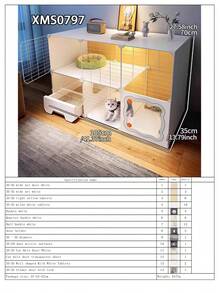 小型宠物屋带猫砂盆，适合小猫、兔子和小型犬