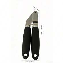 1pc High-Efficiency Garlic Press Is A Great Helper. This Stainless Steel Garlic Press Features A Lever Design That Makes It Effortless To Press Garlic. The Garlic Paste Is Fine And Even. The One-Piece Metal Structure Is Resistant. The Anti-Slip Handle Is Easy To Operate And Clean. With A Hanging Hole For Storage, It Is A Powerful Little Tool For Preparing And Seasoning Dishes In The Kitchen. - Black - View 7