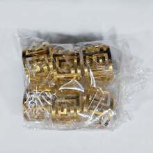 6pcs/12pcs Creative Napkin Rings, Decorative Napkin Holders For Hotel, Wedding, Restaurant, Dining Table Decor - Multicolor - View 14