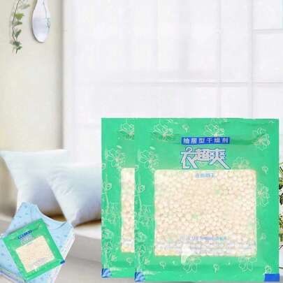 2/4/10/20pcs Drawer-Style Moisture-Proof And Water-Absorbing Bag, Which Can Be Placed Directly On The Bed For Use As A Moisture-Proof Bag. It Is Suitable For Wardrobes, Suitcases, Drawers, Etc., And Is A Moisture-Absorbing Tool Desiccant.