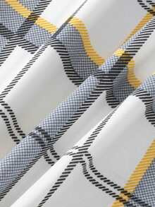 4pcs Men's Summer Lightweight Pajama Set, Short Sleeve Top And Long Pants - Multicolor - View 10