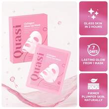 4PCS Quasi Bio-Collagen Face Mask Overnight – Hydrating Korean Sheet Mask – Niacinamide & Low Molecular Collagen – Firming & Smoothing Skincare For All Skin Types – 4 Masks - 維生素 C - 查看 7