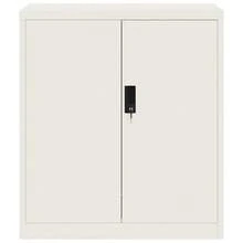 vidaXL Classeur branco 79x40x90 cm cinza - Branco - Ver 2