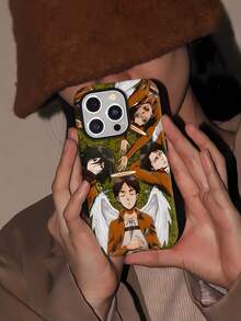 Ángeles de Anime Descansando Juntos para Siempre. Esta elegante funda es compatible con los modelos  16, 15, 14 Pro Max, 13, 12, 11, XR y XS Plus. Fabricada en silicona TPU, ofrece protección contra golpes y caídas, además de una sensación superior. Es un regalo ideal para familiares, amigos y seres queridos, y una opción perfecta para Navidad.fundas para ,accesorios para celular,fundas para celular,funda  13,fundas ,fundas para  13,funda  16,funda  17 pro max, 17 pro max,funda  15,funda  17,funda ,fundas para  16,fundas  15,funda  14,fundas  17 pro max,protector para ,fundas  11,fundas  12,funda  17 pro,fundas  13,,case  17 pro max,fundas para  11,fundas para  12,Ataque a los Titanes - Blanco - Ver 6