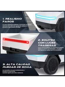 Camión de Juguete Teledirigido para Niños, Camion Control Remoto, Cybertruck , Trailer de Juguete Control Remoto, Cybertruck Control Remoto, Regalo para Niños y Niñas,38073697 - Albaricoque - Ver 6