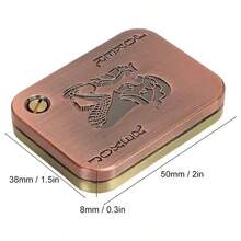 1pc Stylish EDC Tactile Slider, Stress Relief Tool - Metal Playing Card Slider With Tactile Feedback, A Portable Daily Sensory EDC Item And Desktop Gadget. It Is Both A Men's EDC Toy And A Desktop Accessory, Also An Ideal Gift For Boyfriend, Father And Coworkers. - Multicolor - View 4