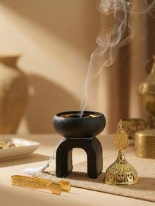 一套树脂材质的阿拉伯风格黑白双色香炉及香薰扩散器。这款优雅的香炉是完美的家居装饰品，也是周年纪念日或新娘的独特礼物。 - 彩色 - 查看 19