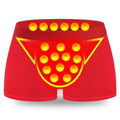 Calzoncillos de terapia magnética británica auténtica oficiales, 48 hilos, bordados con imanes, bóxers para hombres, modal, ángulo plano, en caja