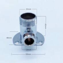 1pc Exposed To Concealed Shower Head Base Converter, Faucet Wall Mount Adapter, Mixing Valve Fixed Base Offset Adapter