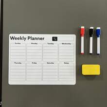 Magnetic Refrigerator Calendar, Smooth Erasable Surface, Practical Calendar, Multiple Style Sets Available - Whiteboard, Ideal For Kitchen Organization, Meal Planning, Family Planning, Reminders And Fridge Notes - Multiple Specifications - View 10
