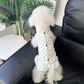 Prickig ärmlös vadderad väst för husdjur, mångsidig och varm, lämplig för katter, pudlar, malteser på hösten/vintern, knappdesign för enkel användning