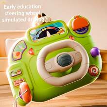 Kids Multifunctional Steering Wheel With Lights, Music, Driving Simulation Game Desk - Educational Toy For Boys And Girls. Perfect Birthday, Christmas, Halloween Gift (Batteries Not Included) - Multicolor - View 2