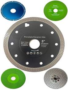 Stone Cutting Discs, Grinding Discs, Glass Cutting Discs, Brazing Cutting Discs, Sintered Mesh Discs, Sharp And Wear-Resistant, Smooth And Effortless Cutting, Clean And Neat Cuts