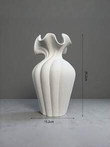 哑光雕塑花瓶，现代装饰落地/桌面花瓶，极简北欧风格家居装饰，优雅客厅和餐桌摆件，婚礼和圣诞节装饰，礼品创意，闺蜜礼物，女士冬季礼物 - 彩色 - 查看 9