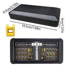 Magnetic Screwdriver Set 30 In 1 DIY Ratchet Screwdriver Kit For Home, Bikes - 19.5*9.5*4cm - View 2