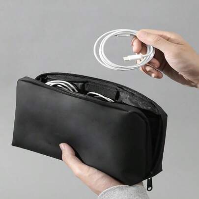 多层数码配件收纳包，移动电源、硬盘、U盘、耳机、数据线等保护套，防尘