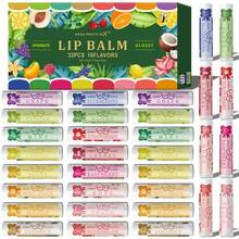 Gift Set 32PCS/Box Deep Hydrating Long Lasting Moisturizing Lipstick Set -16 Flavor Smooth Lip Skin Theme Gift New Year Gift Valentine's Day Gift - 32pcs Lip Balm Set - View 1