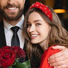 Valentineu2019s Day Headband Women Love XOXO Heart Headbands Jeweled Conversation Heart Knotted Headband Pink Red Top Knot Valentineu2019s Day Accessories Gifts White Set - 愛心套裝 - 查看 2