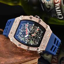 High - Quality Diamond - Accented Quartz Non - Mainstream Unisex Wristwatch For All Occasions#K3- - 6 - 查看 1