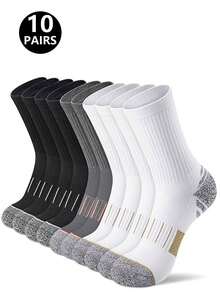 5/10/20 Pairs Men/Women Sports Socks, Comfortable & Durable, Anti-Slip Design, Suitable For Daily Fitness, Running, Tennis, Basketball, Climbing, All Seasons