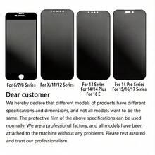 3片装磨砂隐私屏幕保护膜，兼容 17 Pro Max [6.9英寸] | 采用TPU软膜材质（非钢化玻璃/陶瓷膜），防碎防震 | 隐私功能确保屏幕内容仅正面可见 | 屏幕保护必备，适用于日常、办公、居家等多种场景 | 手机屏幕保护膜 | 手机配件 | 防窥 | 防水 | 防震 | 防摔 | 防刮 - 黑色 - 查看 8