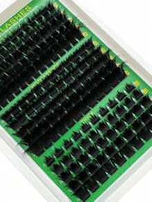 160D 200D 300D dicke stachelige Einzelwimpern 10-18mm Mega Flauschige Wimpernverlängerung Fluff DIY D Lockige Wimpernverlängerung Einzigartige stachelige Büschel-Wimpernverlängerungen Anime Einzelne Feenknospen Wimpern 8-18mm 180 Stücke zum Selbermachen zu Hause - D - Übersicht 5