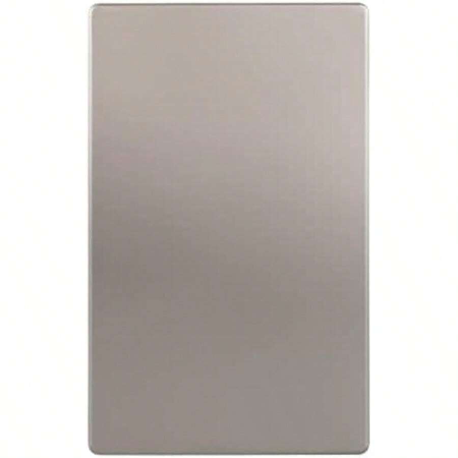 ENERLITES Screwless Blank Wall Plate, Child Blank Device Outlet Cover, Standard Size, 1-Gang 4.68" x 2.93", Thermoplastic, UL Listed, SI8801-BK, Glossy, Black(Standard Screwless-1 Pack Níquel) - Multicolor - Ver 1