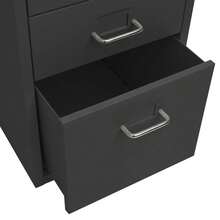 vidaXL Classeur mobile antracite 28x41x69 cm metal - Cinza - Ver 6