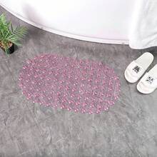 1 件防滑浴室垫，中号 26 x 14 英寸，带吸盘和排水孔的防滑淋浴垫，可机洗浴室浴缸垫（透明/蓝色/绿色/紫色） - 彩色 - 查看 10