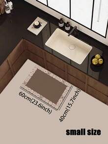 One Piece Of Silicone Kitchen Mat With Colorful Gradient Pattern, Anti-Fatigue, Non-Slip, Quick-Drying And Water-Absorbing, Simple And Stylish Soft Rubber Mat Suitable For Kitchen, Bathroom, Entrance Door, Laundry Room And Other Places ,Room Decor - Multicolor - View 17