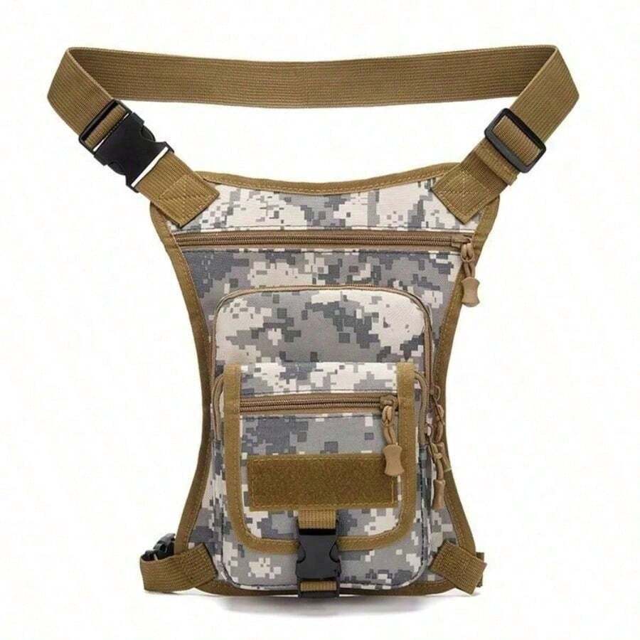 Riñonera, estuche de cuero práctico con bolsillo para el muslo, bolso de cadera para exteriores - Multicolor - Ver 1