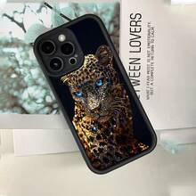 Patrón de Leopardo de Ojos Azules con Incrustaciones de Diamantes, Patrón de Caricatura Creativo Personalizado de Alta , Nueva Funda de Teléfono de Ojos de Cielo, Divertida y Única, Regalo de Moda Simple y Moderno para Hombres y Mujeres, Compatible con iPhone 17 16 15 14 13 12 11 PLUS PROMAX PRO Series - Colores mixtos - Ver 6