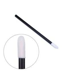 300/200/100pcs Disposable Lip Brushes, Lip Gloss Applicators, Mascara Wands, Makeup Tools - Black - View 7