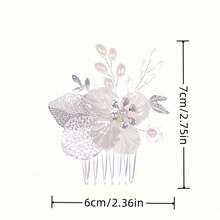 1 pieza Peine de cabello de acrílico elegante, accesorio de cabello para novia y boda, adecuado para todas las estaciones - color - Ver 8