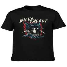 Billy Talent B2B Peripheral Clothing Pattern Band Printing Summer Luxury Brand Cotton Men's And Women's T-Shirts Short Sleeves - 黑色 - 查看 2