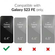 Funda para Samsung Galaxy S23 FE Case Uso Rudo - Incluye 2 películas Protectoras templadas con Ventana Deslizante de protección de la cámara y Soporte para el teléfono Rosa,38082320 - Morado - Ver 2