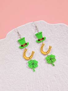 Acrylic Transparent Cute Cloud & Rainbow Design Earrings, Casual Jewelry Accessories, Gift For Girls, Valentine's Day,Valentine's Day Gifts,Mom,Mother,Mother's Day,Gift