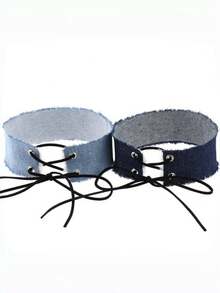 Dây chuyền choker nhung 1/2/5/10 lớp, Dây chuyền nhung nữ, Dây chuyền nhung phong cách Punk, Dây chuyền choker phong cách Gothic tối giản, Dây chuyền nữ, Dây chuyền xương đòn, Trang trí tiệc, Thích hợp cho đeo hàng ngày, dự tiệc, cosplay - Nhiều màu - Xem 9